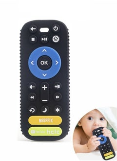 Gonice Baby Teething Toy,Silicone TV Remote Teether Baby,Black  - Image 1