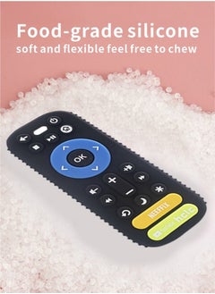 Gonice Baby Teething Toy,Silicone TV Remote Teether Baby,Black  - Image 4