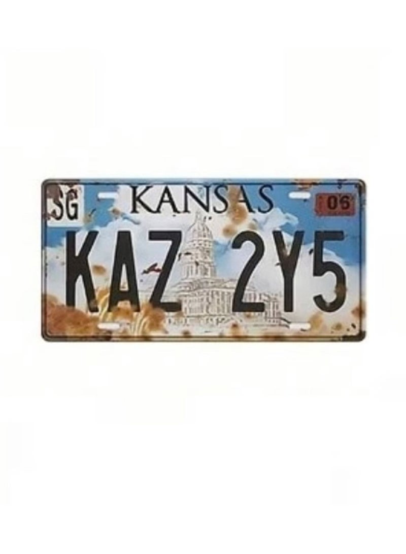 Generic Classic design car metal license plate for decoration  - Image 1