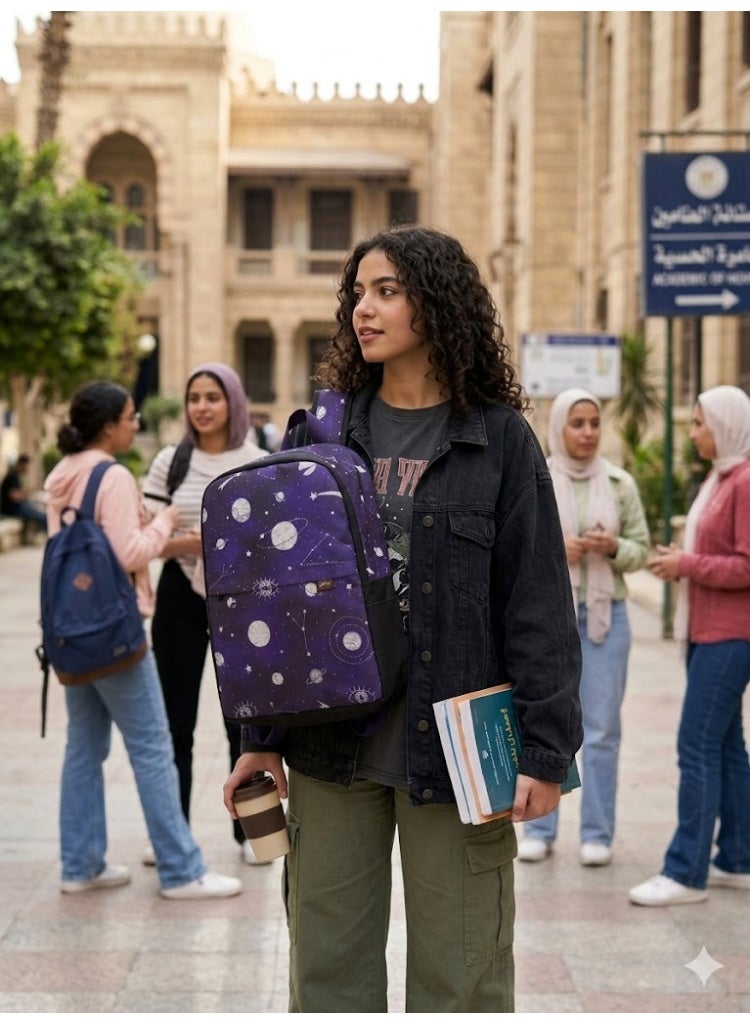 An exceptionally designed backpack for everyone looking for distinction! Large storage capacity suitable for a laptop, durable material that withstands frequent use, and a modern look that makes it the most important piece in your outfit when you're going to university or traveling." - Image 2