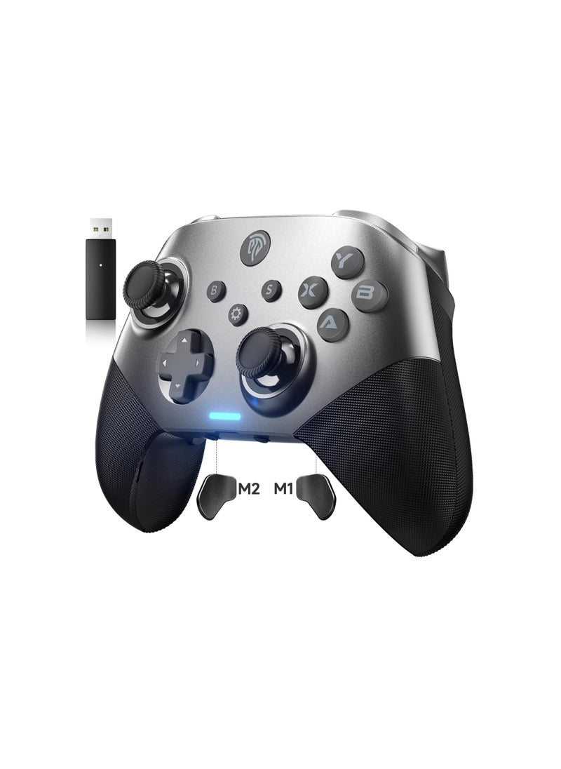 Verci EasySMX X10 PC Controller for Black Myth: Wukong - Enhanced Wireless Bluetooth Controller with a Swappable Faceplate/Hall Joysticks and Triggers for PC/Switch/Steam/Android TV/Android and iOS Mobile(Black)  - Image 1
