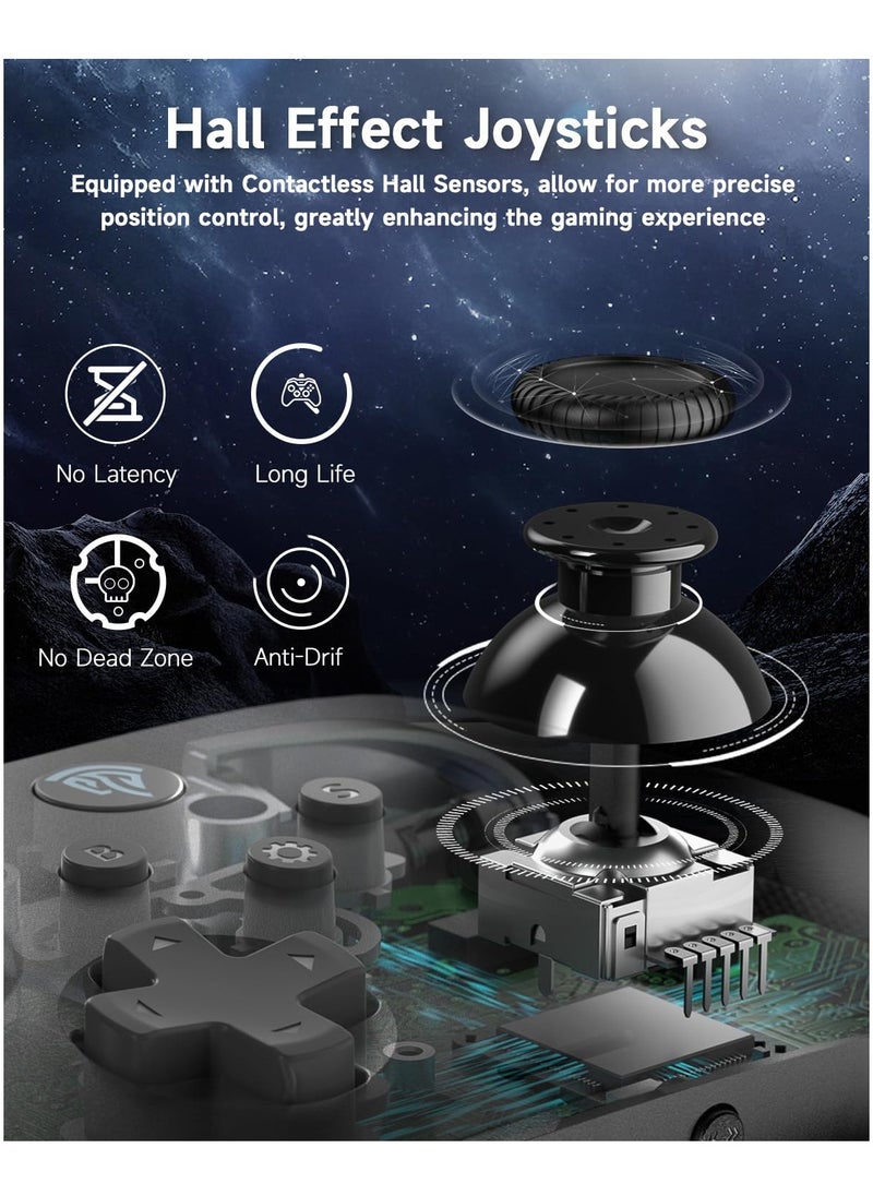 Verci EasySMX X10 PC Controller for Black Myth: Wukong - Enhanced Wireless Bluetooth Controller with a Swappable Faceplate/Hall Joysticks and Triggers for PC/Switch/Steam/Android TV/Android and iOS Mobile(Black)  - Image 3