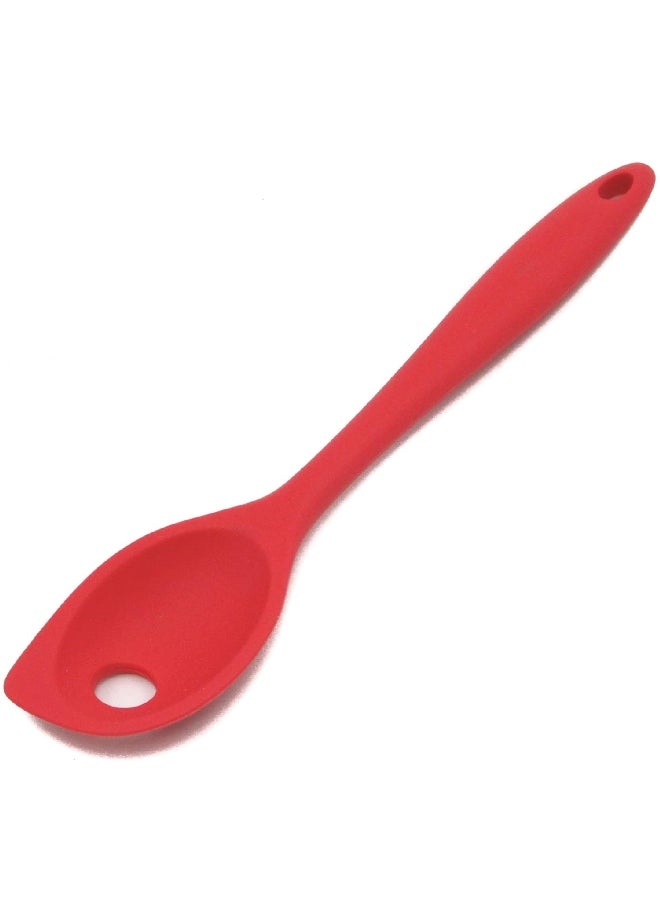 Chef Craft Premium Dishwasher Safe Silicone Mixing Spoon Red 11inch 13031 - Image 1
