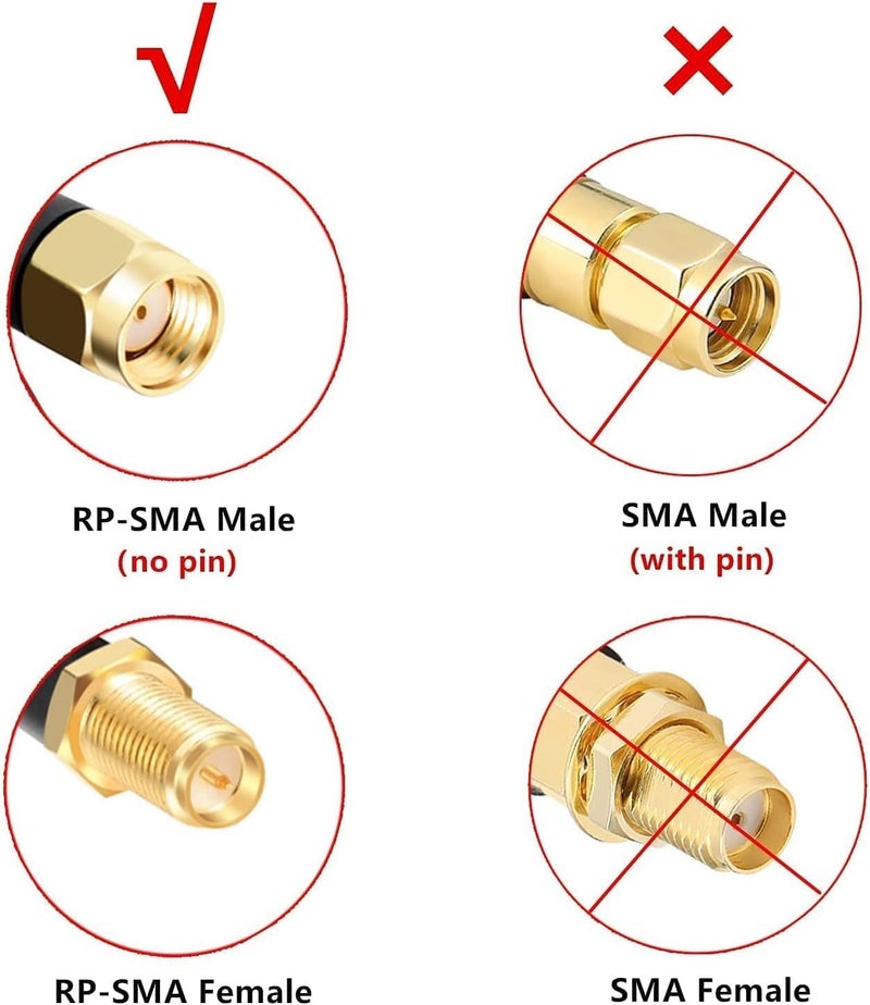 XRDS -RF XRDS - RF RP-SMA Male to RP-SMA Female Coax Cable 200FT, RG58 WiFi Antenna Extension Coax Cable for WiFi LAN Router Wireless Network Card Adapter - Image 4