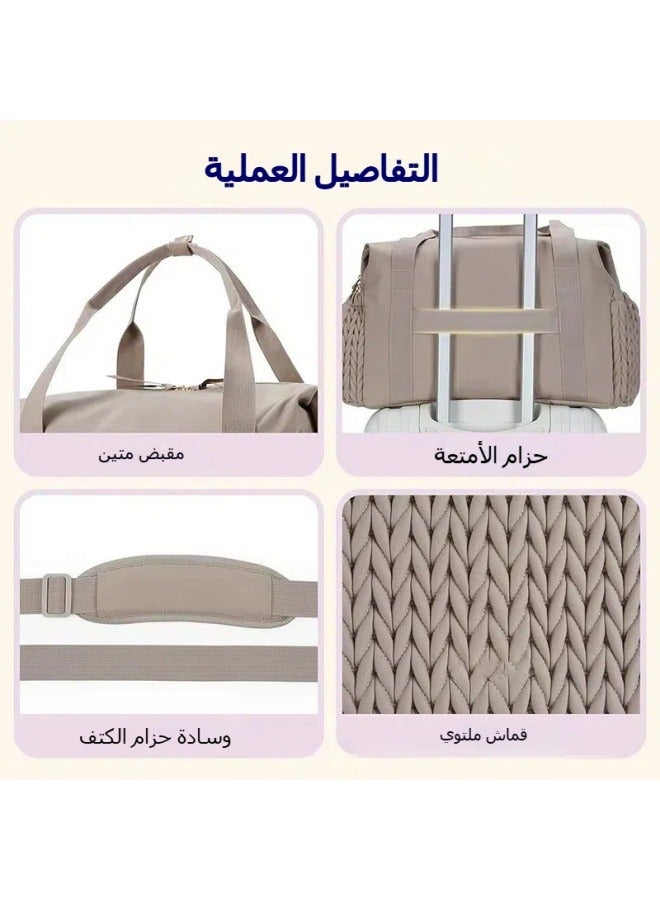 حقيبة حفاضات كبيرة السعة حقيبة سفر حقيبة مستشفى مع صندوق مصاصة - Image 4