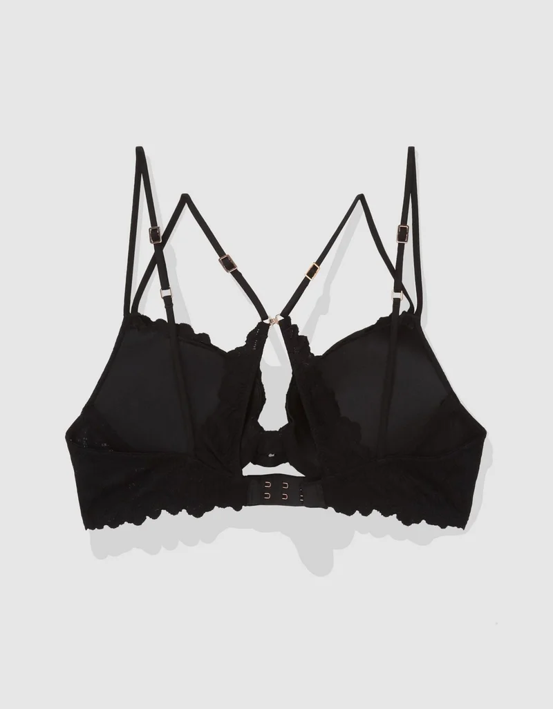 Aerie  Aerie Show Off Rosey Lace Demi Push Up Bra for Women | Best Price UAE