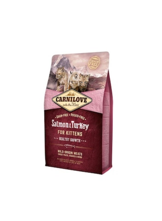 BRIT Carnilove Salmon and Turkey Dry Kitten Food - 2 kg - Image 1