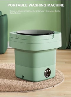Huitich Foldable Mini Automatic Washing Machine For Undergarments Socks Baby Clothes Towels Small Items Business Trips Dorm Camping Travel Assorted color  - Image 3