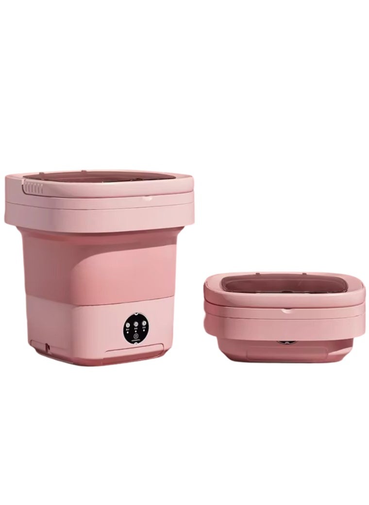 Huitich Foldable Mini Automatic Washing Machine For Undergarments Socks Baby Clothes Towels Small Items Business Trips Dorm Camping Travel Assorted color  - Image 1
