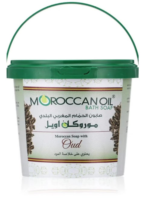 صابون حمام زيت مغربي بالعود - 850 جرام
