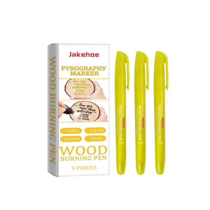 Jakehoe Pyrography Marker Pen Wood Burning Marker Wood Identification Art Marker Pyrography Pen - Image 1