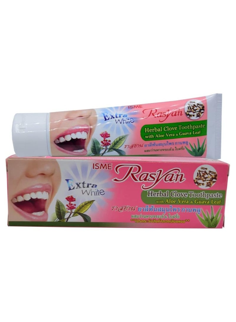 Isme rasyan herbal clove toothpaste 30g.