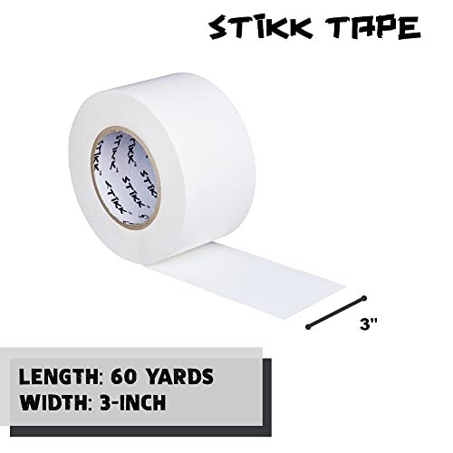 STIKK Gaffer Tape - White Gaffers Tape - 3 inch x 60 Yards - Pro Gaff Tape for Staging Work - Grafting Tape for Filming, Photography, Radio - Effective Heavy-Duty Water Resistant Gaff Tape - Image 2