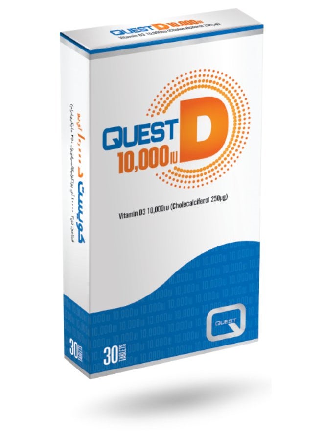 Quest Quest Vitamin D3 10000Iu Tablets, 30 Tablets 