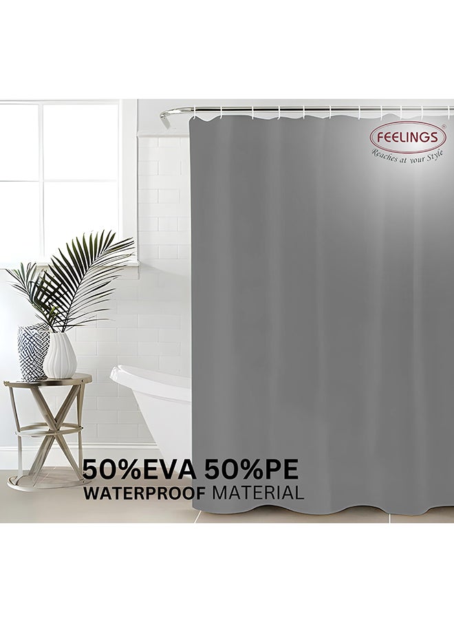 Feelings Feelings Bath Shower Curtain Grey 180X180Cm  - Image 2