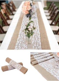 Jute woven lace tablecloth, 180x30 cm, wedding lace linen tablecloth, Thanksgiving, baby christening decorative tablecloths, wedding, cafe, party decorations - pzsku/Z974C39092CD7237FCCEFZ/45/_/1721058124/40f7ad26-9927-43f9-9164-290a0b3e1d68