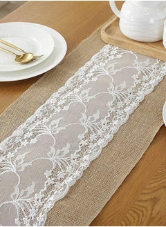 Jute woven lace tablecloth, 180x30 cm, wedding lace linen tablecloth, Thanksgiving, baby christening decorative tablecloths, wedding, cafe, party decorations - pzsku/Z974C39092CD7237FCCEFZ/45/_/1721058125/665f21dc-09c1-427a-a31a-6808e1722adb