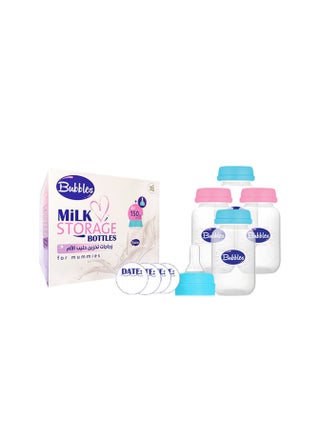Storage Bottles for Babies, 150 ml, BPA Free, Pack of 4, Multicolour Bottles - pzsku/Z974C3937F44DFB2D88AFZ/45/_/1735999167/4e1c68e2-4022-41bc-a960-8ced1f96c221