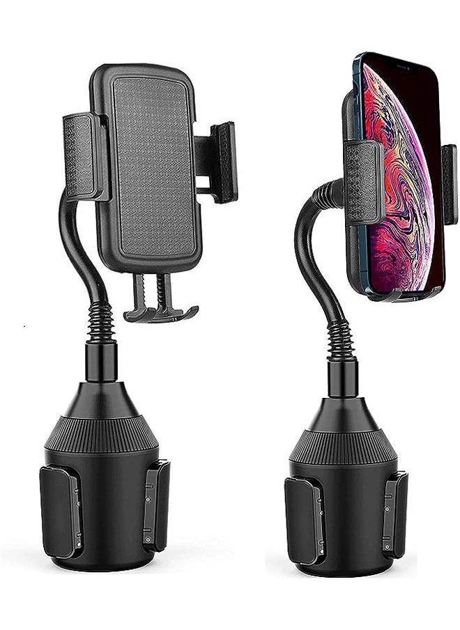 Arabest Cup Holder Phone Mount for car, Cup Holder Phone Holder [Ultra-Sturdy & Non-Shaking] Cell Phone Automobile Cradles forAutomobile Stand Compatible with iPhone, Samsung and all Smartphones (Black)  - Image 1