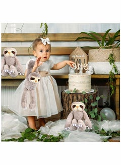 Y&D 12" Brown Hanging Sloth 2Pack Stuffed Animal Ultra Soft Plush Hands and Feet Connect Realistic Design Great Gift or Prize for Teens Adults Gifts Decors  - Image 3