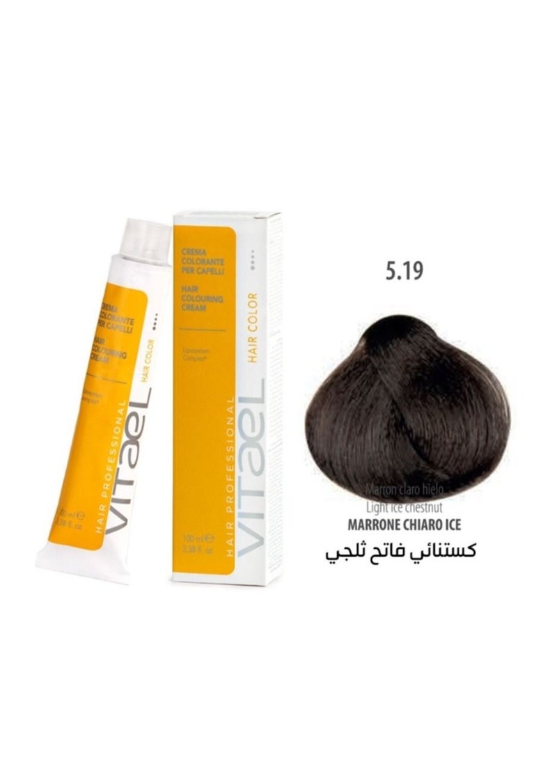 VITALE Icy light chestnut hair dye 100 ml - Image 1