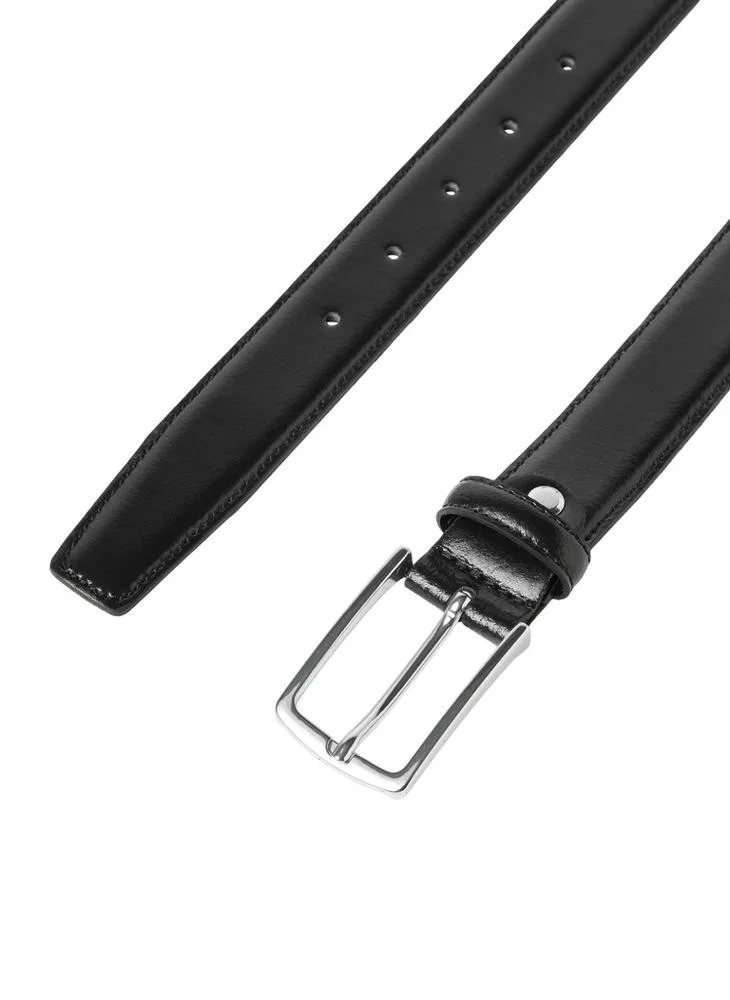 JACK & JONES Black Detail:Normal buckle Christopher Belt for Men | Best Price UAE