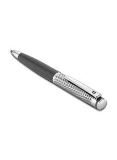 POLICE Platino.2 Gents Grey & Silver Medium Drill Point Writing Instrument, Firm Grip, Blue Ink  - Image 2