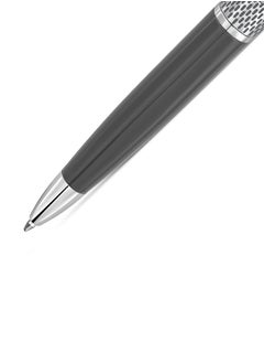 POLICE Platino.2 Gents Grey & Silver Medium Drill Point Writing Instrument, Firm Grip, Blue Ink  - Image 3