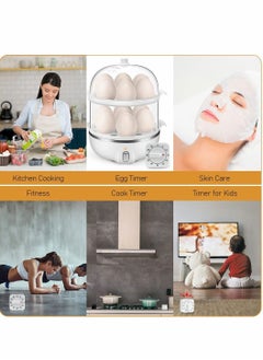 Y&D 60 Minute Kitchen Timer, 2 Pcs 1 Hour Square Mechanical Timer  - Image 2