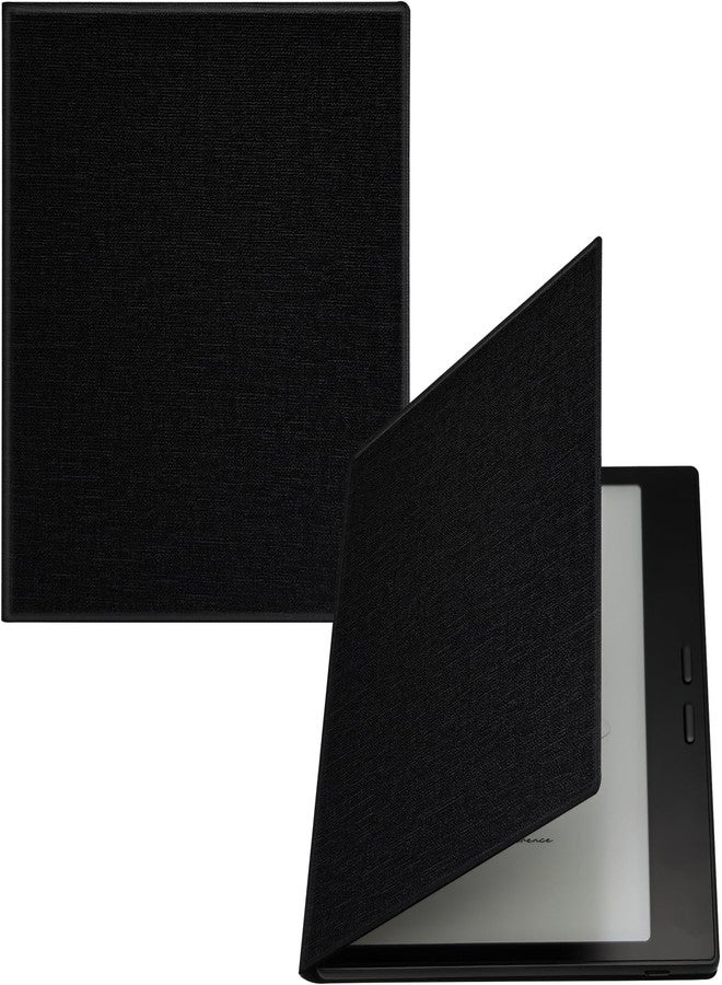 GOVTVA جراب GOVTVA المغناطيسي المصنوع من الجلد لجهاز Boox Go 7 Onyx مقاس 7 بوصات / Boox Tablet Go Color 7 (الجيل الثاني / الجيل الأول 2025 / 2024) / Boox Page غطاء فائق النحافة وخفيف الوزن مع خاصية التشغيل/الإيقاف التلقائي وإغلاق مغناطيسي (قماش أسود) - Image 1