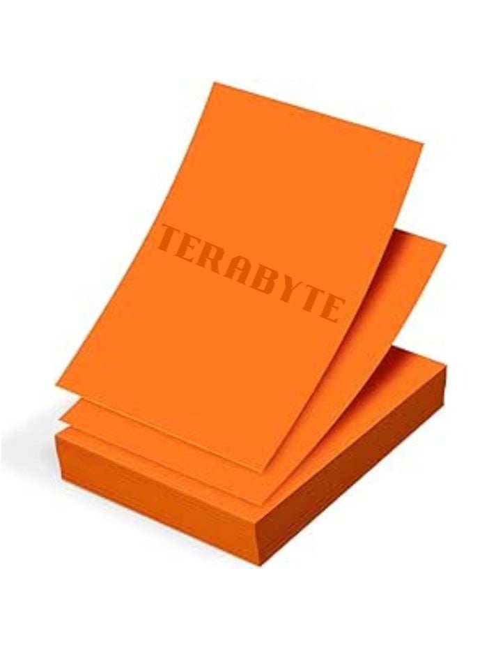 Terabyte Colored Paper (250 Gsm Orange 20 Sheets) - Image 1