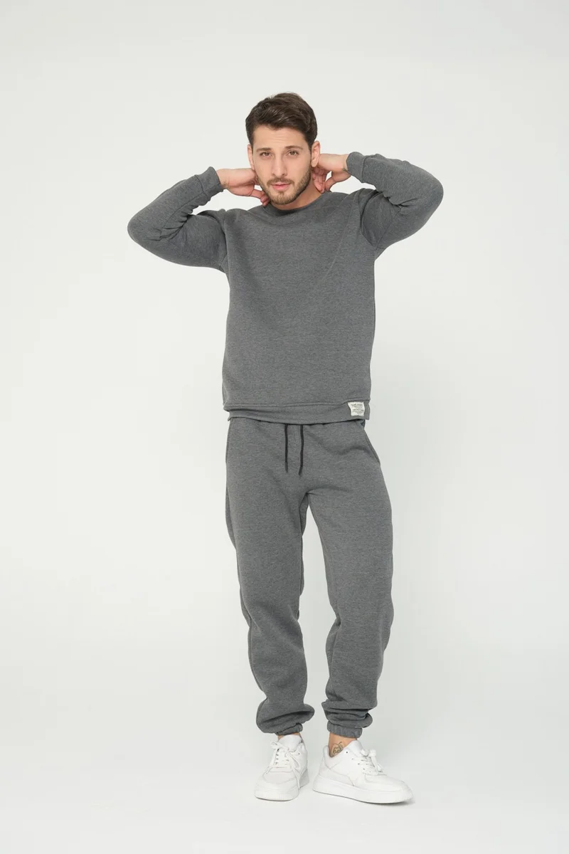Four Man Konforset Sweatshirt and Jogger Sweatpants Double Set