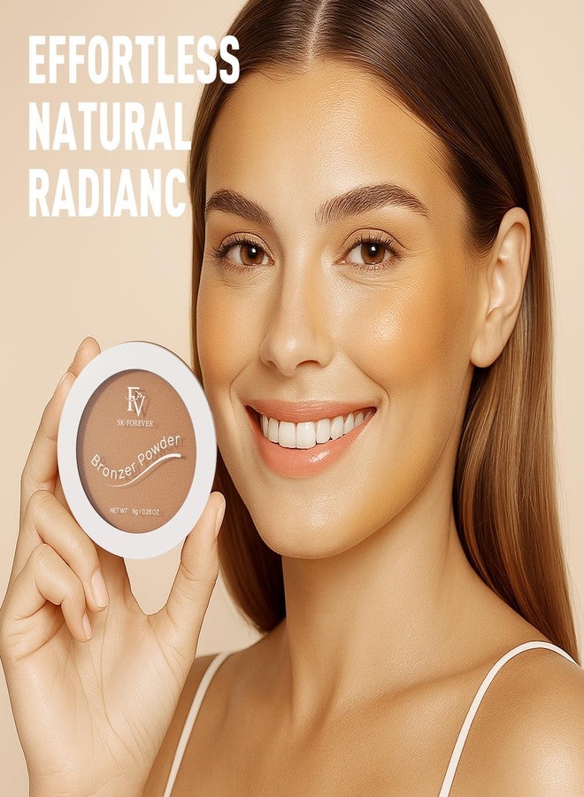 إف في بودرة برونزية من إف في، بودرة برونزية ناعمة تدوم طويلاً وخالية من التلك، قابلة للتكثيف مع لمسة نهائية مطفية متوهجة طبيعية، لتحديد الخدين، برونزيات مقاومة للماء للبشرة الفاتحة (برونزر، 0.28 أونصة) - Image 4