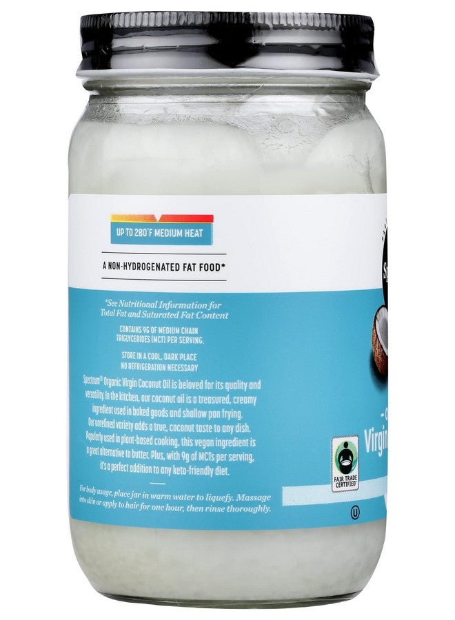 سبيكتروم زيت جوز الهند البكر العضوي من Spectrum، غير مكرر، 14 أونصة - Image 5