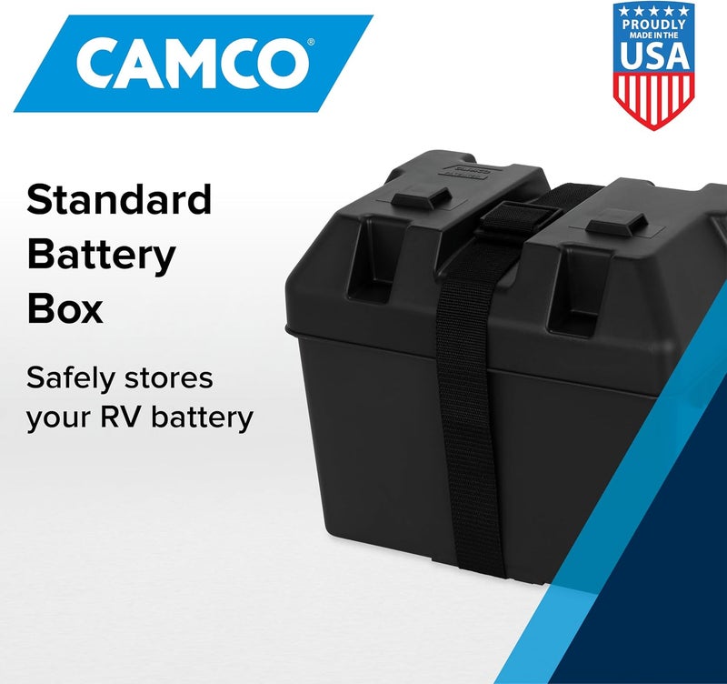 Camco Heavy Duty Battery Box with Straps and Hardware - Group 24 - Image 2