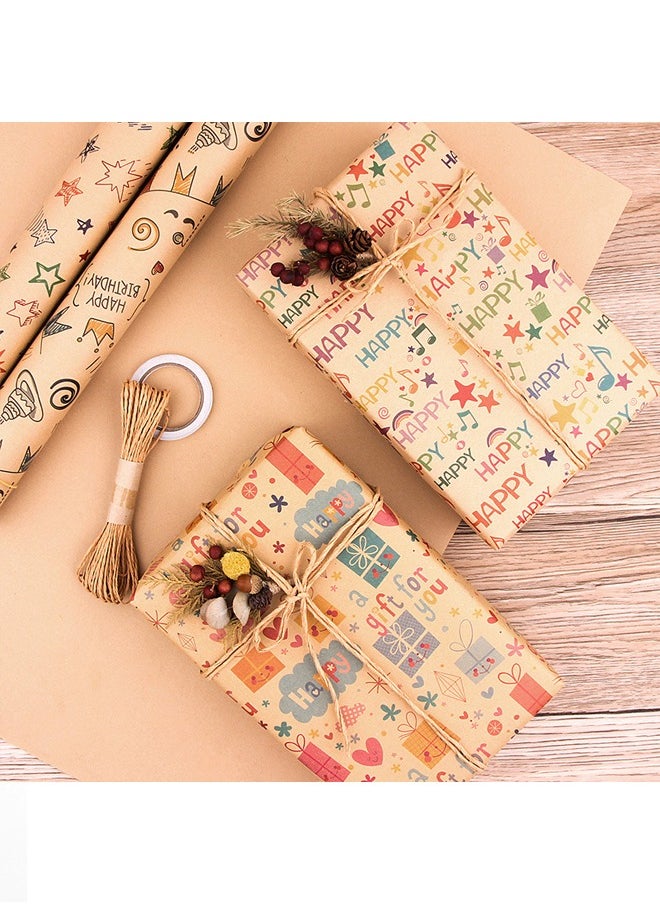 6 Sheets Gift Wrapping Paper With Accessories,Holiday Gift Wrapping Paper,Birthday Gift Box Gift Wrapping DIY, Gift Wrapping Paper for Birthday, Holiday, Wedding, Party,Kids Gift Wrapping (70cmX50cm) - pzsku/Z974CBD623CFB34C69699Z/45/_/1721530692/25e03f47-40f5-440e-97bf-3abee8cbf3b1