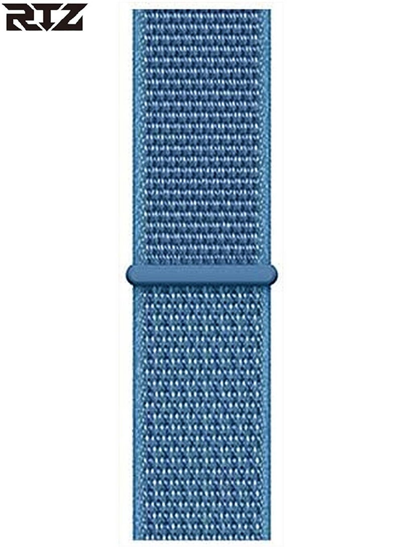 RTZ Replacement Nylon Straps For Apple Watch 42/44/45/49 mm Blue - Image 4