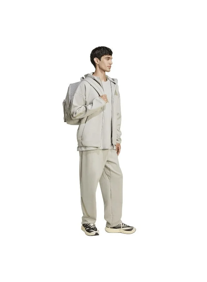 Adidas Grey Z.N.E. Full-Zip Hooded Track Jacket for Men | Best Price UAE