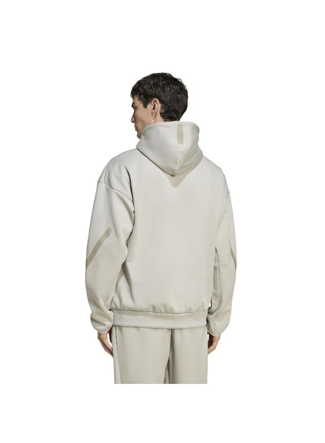 Adidas Grey Z.N.E. Full-Zip Hooded Track Jacket for Men | Best Price UAE