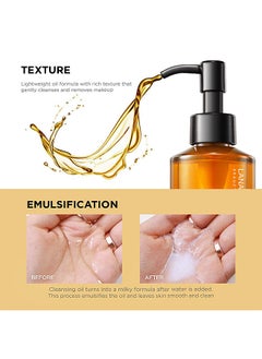 VEZE Dark Tea Makeup Remover Cleansing Oil, Double Cleanse, Acne Face Wash, Daily Makeup Blackheads Removal, Age Defying Makeup Remover Melting Blackhead Sebum Care 150ML  - Image 3