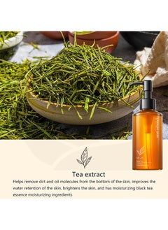 VEZE Dark Tea Makeup Remover Cleansing Oil, Double Cleanse, Acne Face Wash, Daily Makeup Blackheads Removal, Age Defying Makeup Remover Melting Blackhead Sebum Care 150ML  - Image 4