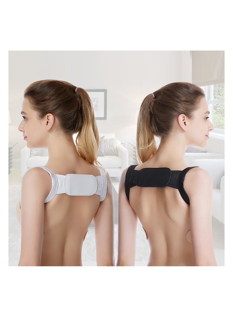 SYOSI Posture Corrector for Men Women and Children Adjustable and Relieves Upper Back Brace Clavicle Support Device for Thoracic Kyphosis and Shoulder Neck Pain Relief - Image 2