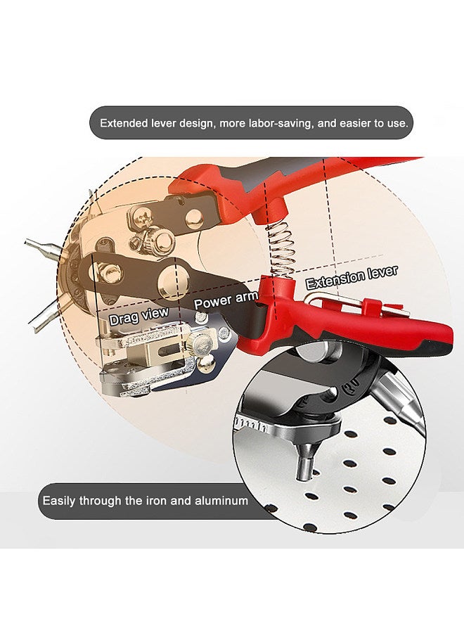 Multifunctional Hole Punch Eyelet Puncher Leathercraft Leather Belt Watchband Belt Round Hole Punch Plier Plastics Iron Sheet Paper Sheet Hole Punch  - Image 4