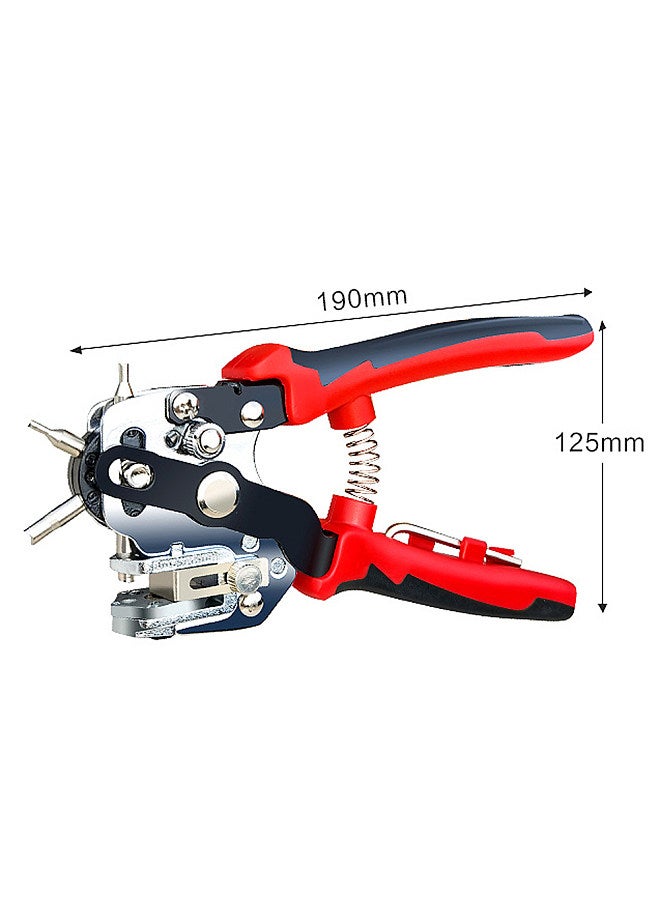 Multifunctional Hole Punch Eyelet Puncher Leathercraft Leather Belt Watchband Belt Round Hole Punch Plier Plastics Iron Sheet Paper Sheet Hole Punch  - Image 3