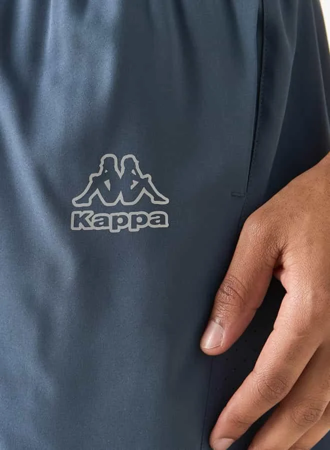 Kappa Kappa Logo Print Shorts with Elasticated Waistband and Pockets
