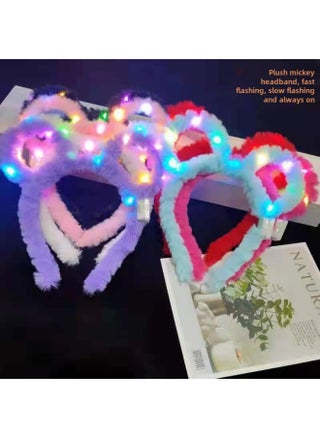 Luminous Rabbit Ears Headband Plush Mickey Headwear Luminous Headband Cat Ears Sweep Code Activity Small Gift-Color:No Glow Mickey White - pzsku/Z974D076613D2D759BEB2Z/45/1746224057/be0fbdc9-c650-4ef7-b605-8076747d2a47