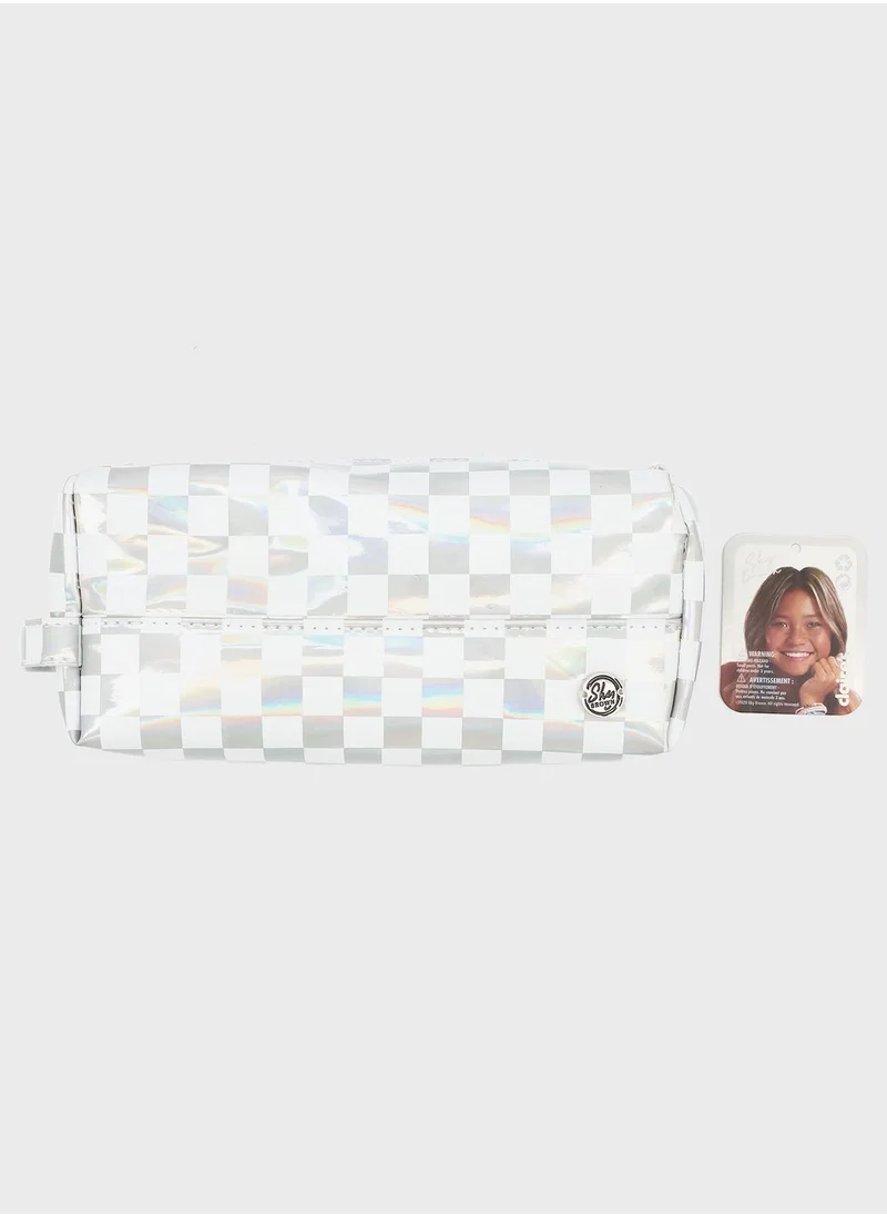 Claires White Sky Pencil Case