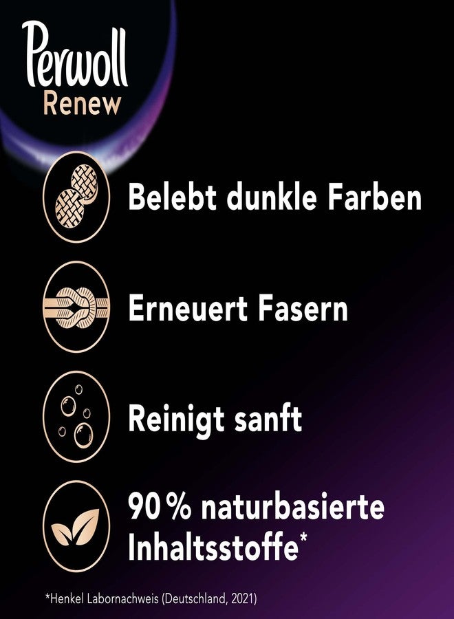 Perwoll Renew Black, Detergent For All Dark Colors, Strengthens Fibers and Improves Color (25 Washes) - Image 2