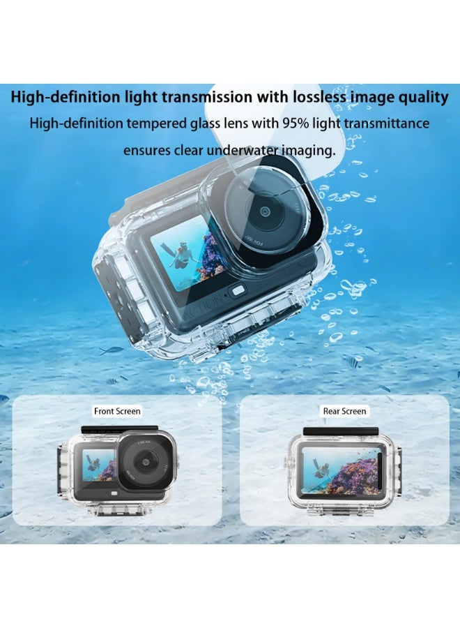 Magnetic Waterproof Case for DJI Osmo Action 6, Underwater Case Magnetic Underwater Housing Waterproof Dive Housing Accessories Compatible with DJI Osmo Action 6 - Image 3