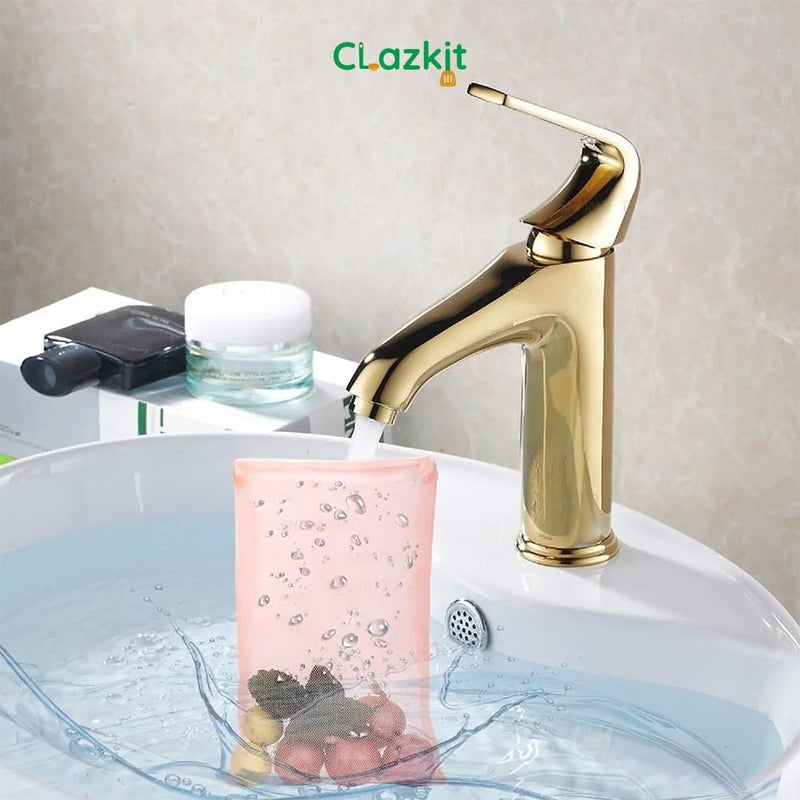 Clazkit Set Of 6 Reusable Fridge Storage Bags For Vegetables and Fruits Dual Layer Mesh Net Multipurpose MultiSize Kitchen Storage Bags Organizer with Sturdy Zipper - Image 4